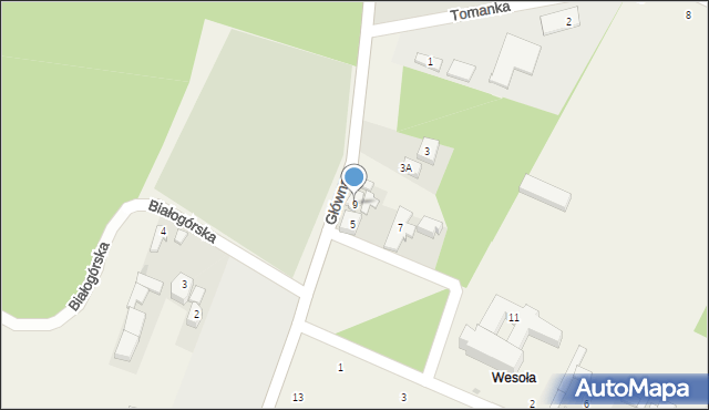 Smardzewice, Główna, 9, mapa Smardzewice