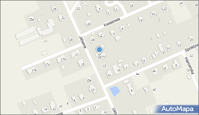 Smolec, Główna, 14, mapa Smolec