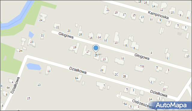 Sochaczew, Głogowa, 15, mapa Sochaczew