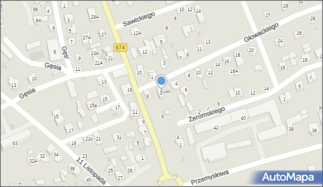 Sokółka, Głowackiego Bartosza, 2, mapa Sokółka