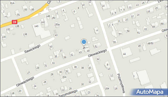 Sokółka, Głowackiego Bartosza, 45, mapa Sokółka