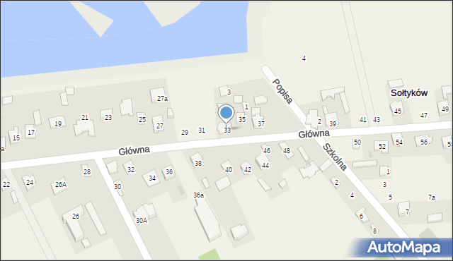 Sołtyków, Główna, 33, mapa Sołtyków
