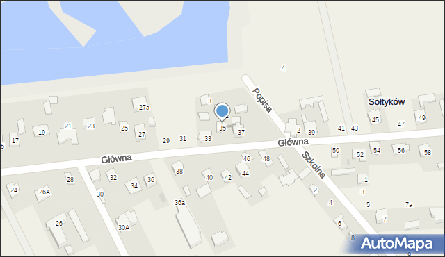 Sołtyków, Główna, 35, mapa Sołtyków