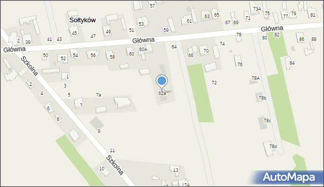 Sołtyków, Główna, 62a, mapa Sołtyków