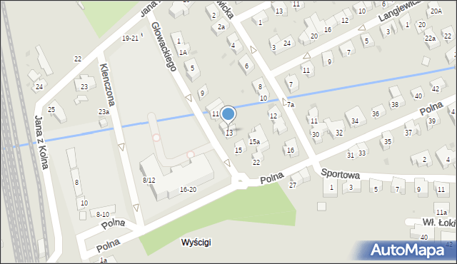 Sopot, Głowackiego Bartosza, 13, mapa Sopotu