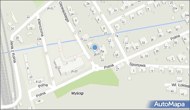 Sopot, Głowackiego Bartosza, 15, mapa Sopotu