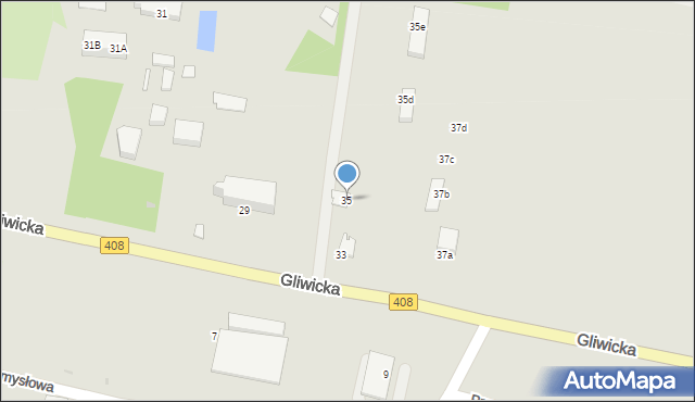 Sośnicowice, Gliwicka, 35, mapa Sośnicowice