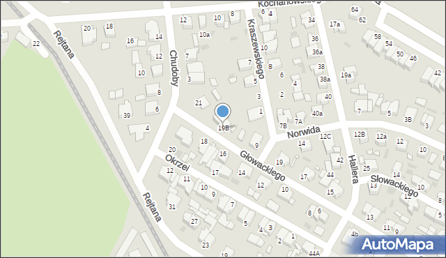 Środa Wielkopolska, Głowackiego Bartosza, 19B, mapa Środa Wielkopolska