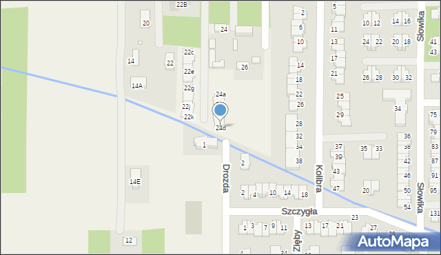 Stara Wieś, Głogowa, 24d, mapa Stara Wieś