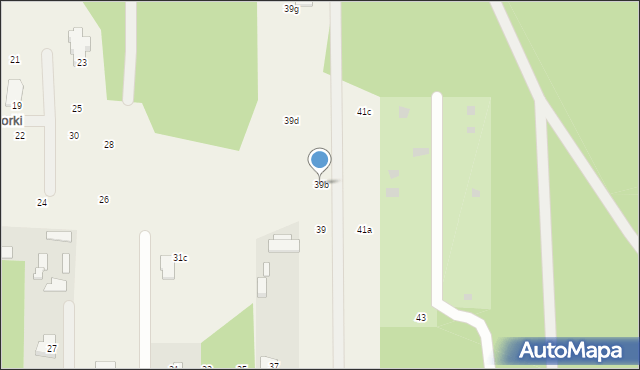 Stara Wieś, Głogowa, 39b, mapa Stara Wieś