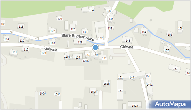 Stare Bogaczowice, Główna, 129, mapa Stare Bogaczowice