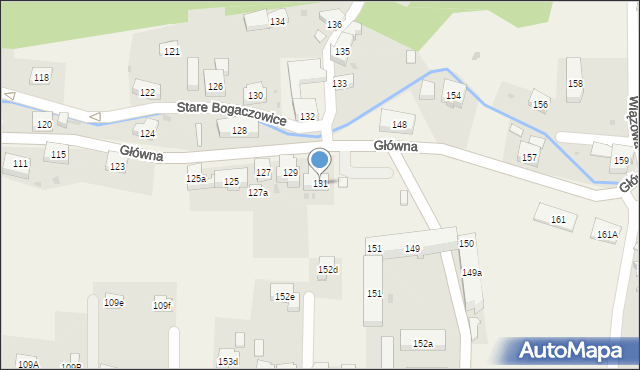 Stare Bogaczowice, Główna, 131, mapa Stare Bogaczowice