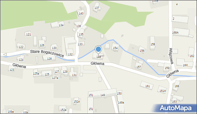 Stare Bogaczowice, Główna, 148, mapa Stare Bogaczowice