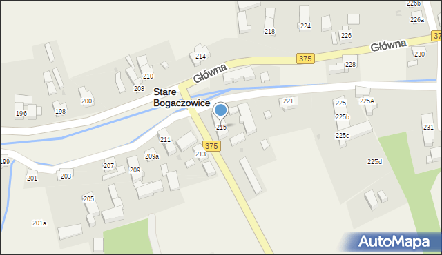 Stare Bogaczowice, Główna, 215, mapa Stare Bogaczowice