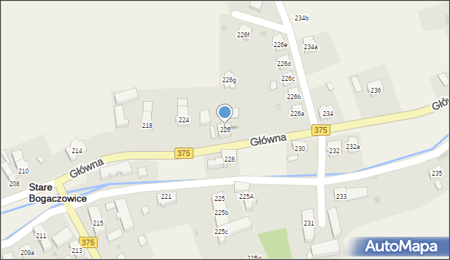 Stare Bogaczowice, Główna, 226, mapa Stare Bogaczowice