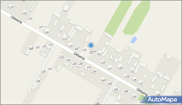 Stare Grabie, Główna, 121, mapa Stare Grabie