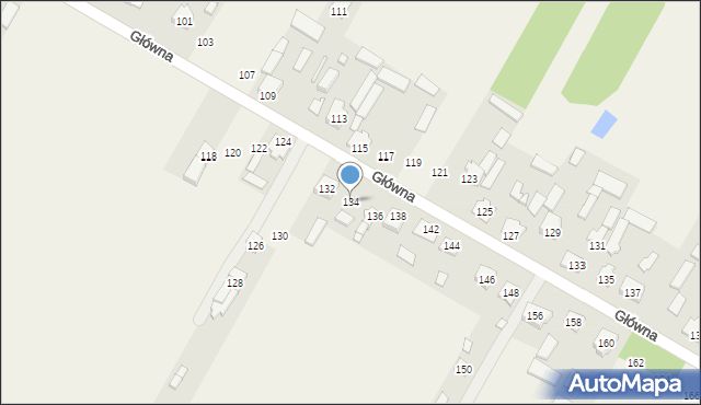 Stare Grabie, Główna, 134, mapa Stare Grabie