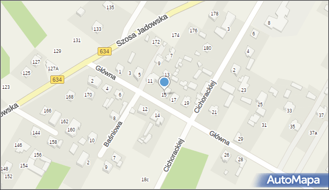 Stare Grabie, Główna, 15, mapa Stare Grabie