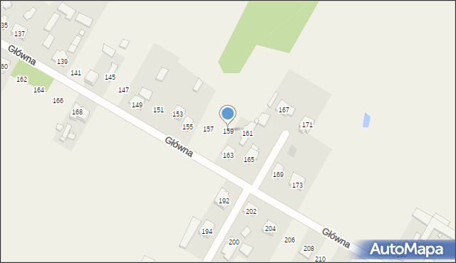 Stare Grabie, Główna, 159, mapa Stare Grabie
