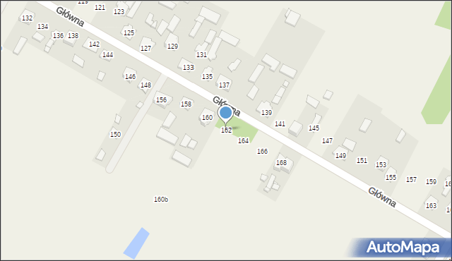 Stare Grabie, Główna, 162, mapa Stare Grabie