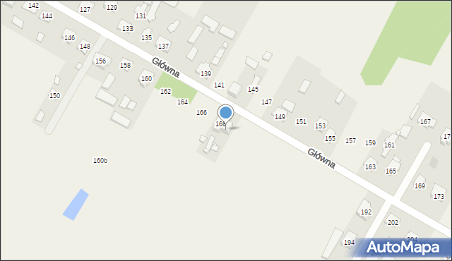 Stare Grabie, Główna, 170, mapa Stare Grabie