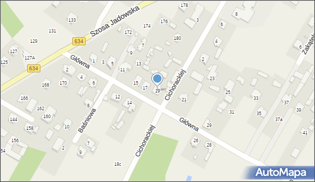 Stare Grabie, Główna, 19, mapa Stare Grabie