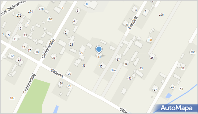 Stare Grabie, Główna, 33, mapa Stare Grabie