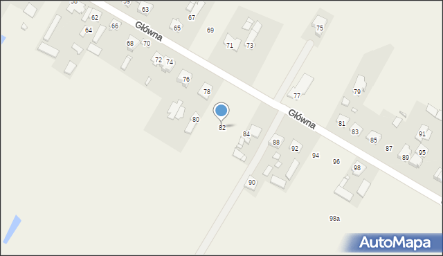 Stare Grabie, Główna, 82, mapa Stare Grabie
