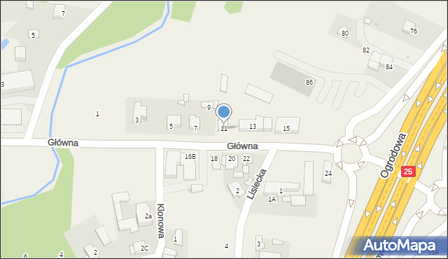 Stare Miasto, Główna, 11, mapa Stare Miasto