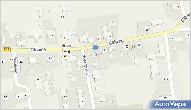 Stary Targ, Główna, 44, mapa Stary Targ