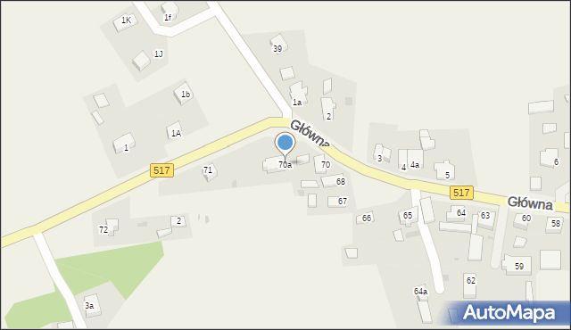 Stary Targ, Główna, 70a, mapa Stary Targ