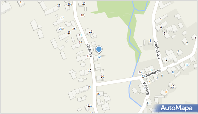 Stary Ujazd, Główna, 12, mapa Stary Ujazd