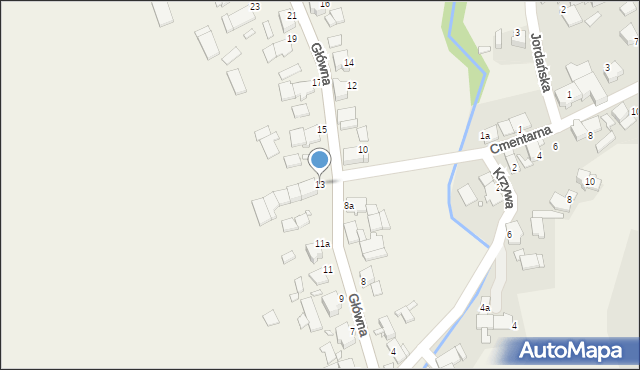 Stary Ujazd, Główna, 13, mapa Stary Ujazd