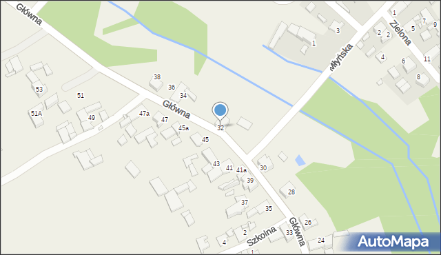 Stary Ujazd, Główna, 32, mapa Stary Ujazd