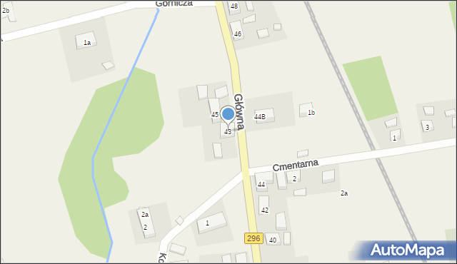 Stary Węgliniec, Główna, 43, mapa Stary Węgliniec