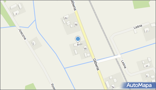 Stary Węgliniec, Główna, 57, mapa Stary Węgliniec