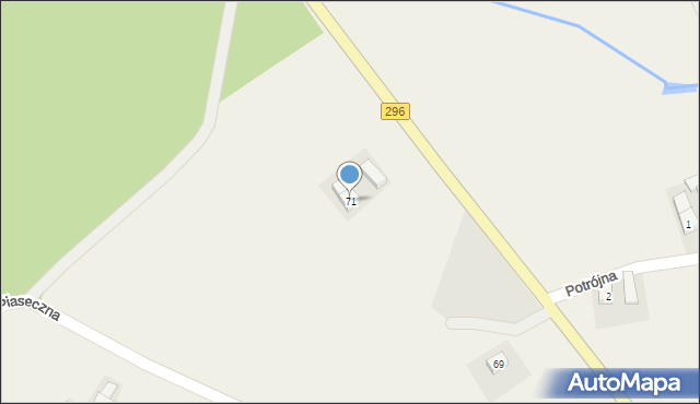 Stary Węgliniec, Główna, 71, mapa Stary Węgliniec