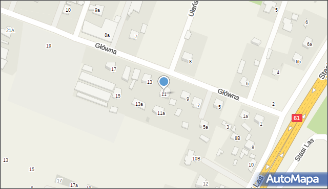 Stasi Las, Główna, 11, mapa Stasi Las