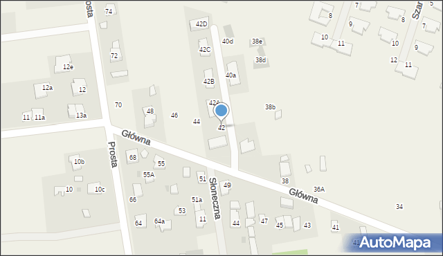 Stasi Las, Główna, 42, mapa Stasi Las