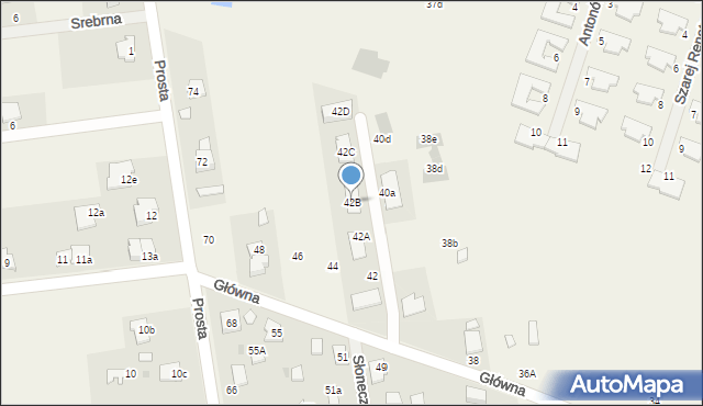 Stasi Las, Główna, 42B, mapa Stasi Las