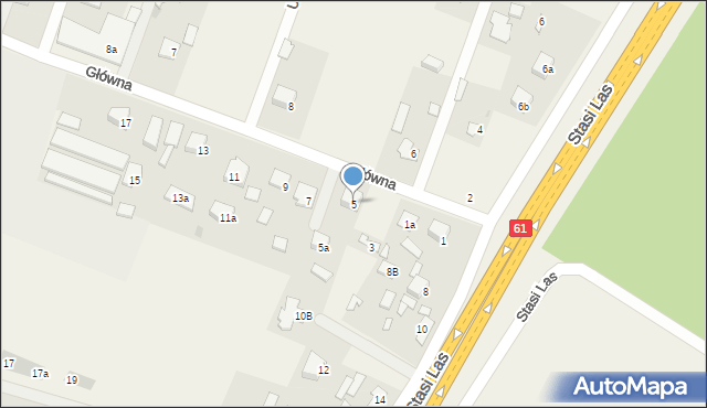 Stasi Las, Główna, 5, mapa Stasi Las