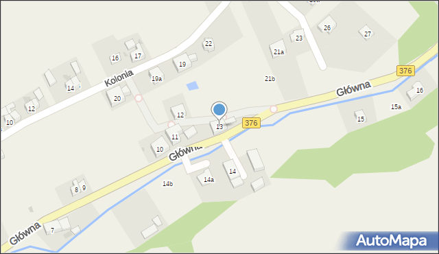 Struga, Główna, 13, mapa Struga