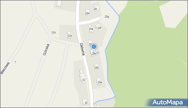 Struga, Główna, 29c, mapa Struga