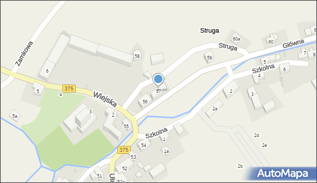 Struga, Główna, 57, mapa Struga