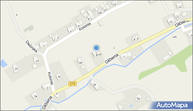 Struga, Główna, 6, mapa Struga