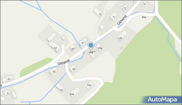 Struga, Główna, 66B, mapa Struga