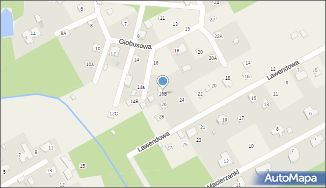 Strzeniówka, Globusowa, 16B, mapa Strzeniówka