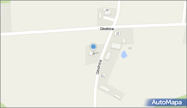 Strzepcz, Głodnica, 28, mapa Strzepcz