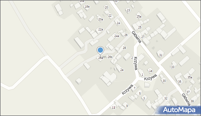 Świbie, Główna, 26a, mapa Świbie