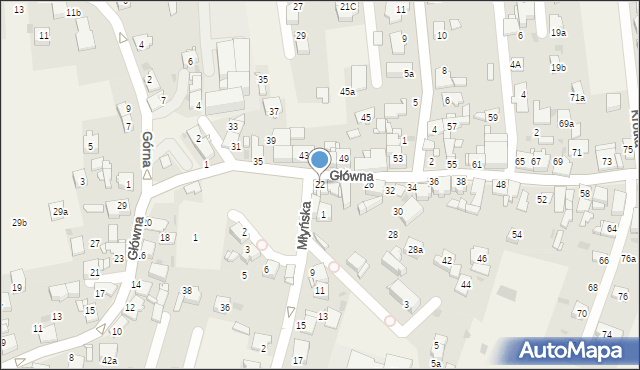 Świerklaniec, Główna, 22, mapa Świerklaniec